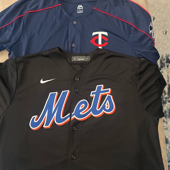 Nike Other - Nike Black MLB Button-Up Jersey